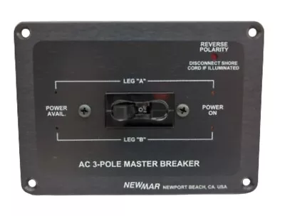 Newmar AC-III 020-4276-0 Marine Boat 3 Pole 50 Amp AC Master Breaker Panel • $169.95