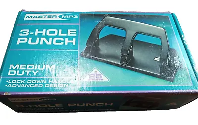Hole Punch Master Products MP3 Medium Duty 3-Hole Punch 25 Sheet Cap 9/32  Hole • $35