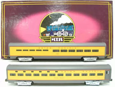 MTH 20-6606 O Gauge Union Pacific 70' Aluminum Slpr/Diner Passenger 2-Car Set LN • $174.99