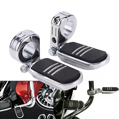 Motorcycle Highway Foot Peg Rest/Mount Clamp 1-1/4  Crash Bar For Harley Touring • $19.69