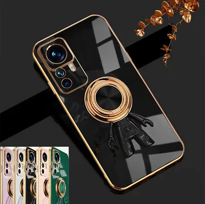 $8.76 • Buy Magnetic Case For Xiaomi 13 12 Poco M4 Pro Anti Scratch Ring Stand Plating Cover