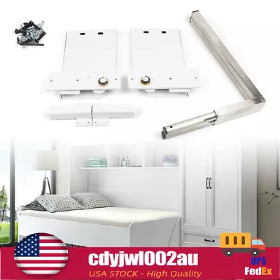 Murphy Wall Bed Spring Mechanism Hardware White Kit Horizontal Vertical Twin Bed • $71.82