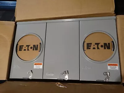 Eaton Meter Socket 2 Gang 200 Amp Per Position Horn Bypass Ringless ComEd/CECHA • $1759.12