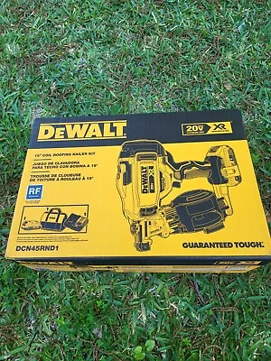 $349 • Buy Dewalt - DCN45RND1 20V MAX Lithium-Ion 15-Degree Cordless Roofing Nailer Kit NEW