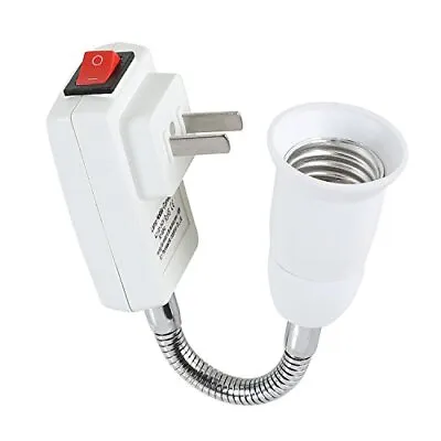E27 Socket Adapter With On/off Switch To Us Plugflexible Extension Lamp Bulb Hol • $16.06
