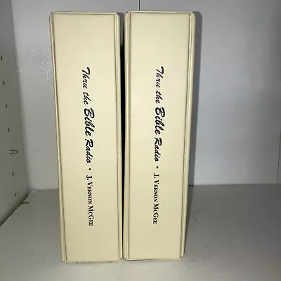 J Vernon McGee Thru The Bible Notes & Outlines With Binders Lot Of 2 • $49.45