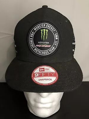 Monster Energy Pro Circuit 9Fifty New Era Trucker Hat Snapback Black Cap • $59.99