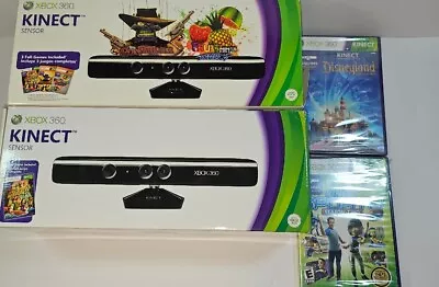 Microsoft Xbox 360 Kinect Sensor Model 1414  New Open Box 5 Games  • $44.99