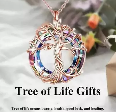 Love Tree  Pendant Family Necklace Chain Womens Ladies Jewellery Gift • £6.45