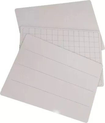 Adboards A4 Rigid Literacy Numeracy Gridded Whiteboard Dry Wipe Lap Board 5 Pack • £11.95