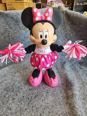 15  Minnie Mouse Cheerleader With Pompoms Cheering Motion And Sounds Working • $16.99