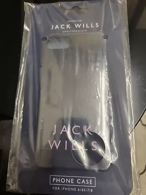 Jack Wills Flint Graphic Navy/Pink IPhone Case 6 6s 7 8  Phone New • £3