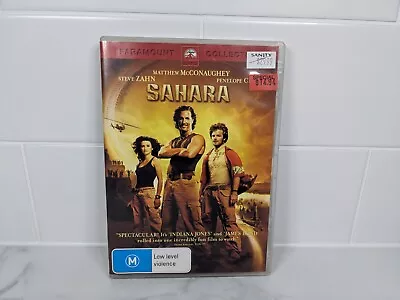 Sahara DVD R4 Matthew McConaughey Adventure Film FAST & TRACKED POST • $7.99