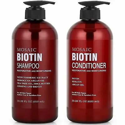 Mosaic Biotin Shampoo And Conditioner Set 20.2 FL Oz Each • $21.99
