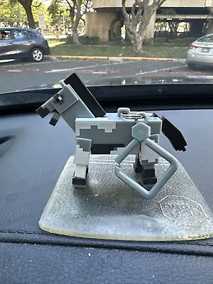 Minecraft Figures Key Chain Hanger Grey Gray Horse • $9.99