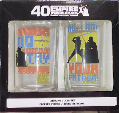 Star Wars The Empire Strikes Back 40th Anniversary Drinking Glasses • $25