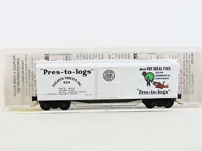 N Scale Micro-Trains MTL 42060 Potlatch Lumber Co.  Pres-to-logs  Box Car #424 • $17.95