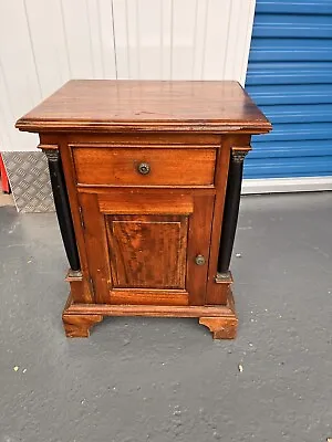 Bedside Table Mahogany  Cabinet Chest Antique Vintage • £165