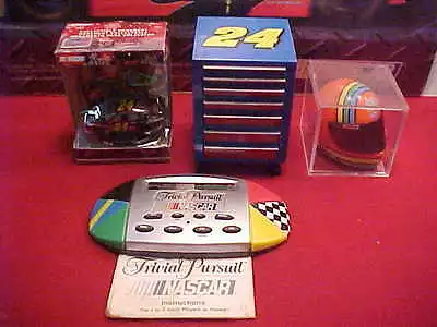 #24 Jeff Gordon 1/4 Helmet War Wagon Car Ornament Nascar Trivia Pursuit Game  • $14.99