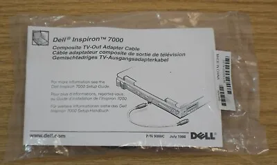 Genuine Original Dell Inspiron 7000 Composite TV-Out Adapter Cable Sealed • £1