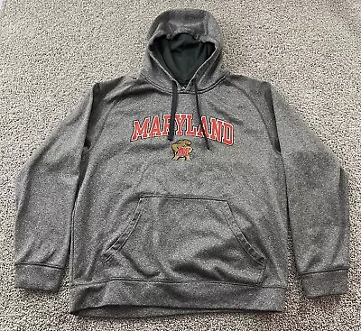 Vintage Maryland Terrapins Sweater Mens Large Gray Hoodie College Football • $16.99