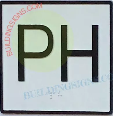 Elevator Floor Number PH Sign- Elevator JAMB Plate Floor PH Sign • $14.99