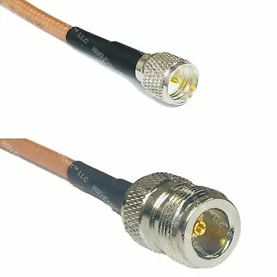 RG400 N FEMALE To MINI UHF MALE Coaxial RF Pigtail Cable USA • $42.92