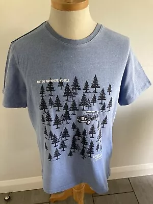 Land Rover Fat Face Mens Blue Short Sleeve T-Shirt Top Size L. Great Condition. • £14.99