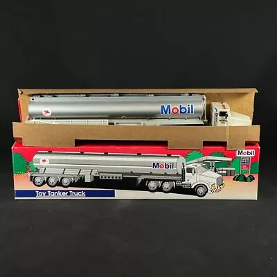 New 1993 Mobil Oil Corporation Collectible Gas Toy Tanker Truck NEW IN BOX • $24.76