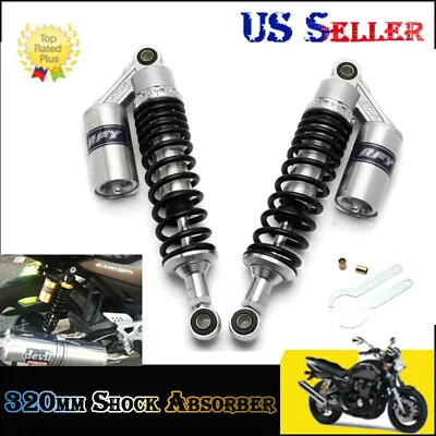 Motorcycle 12.5'' 320mm Shocks Absorbers Rear Suspension For Honda Dirt Bike ATV • $63.99