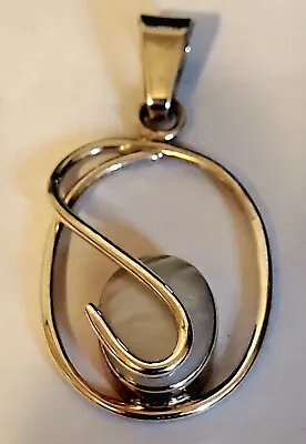 Georgous Sterling Silver Mexico Mabe Pearl Pendant • $16