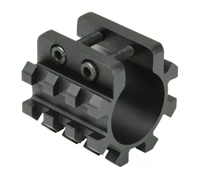 NcSTAR Shotgun Tri-Rail 1  Magazine Tube Mount Angled Picatinny Hunt Shoot BLK • $18.95