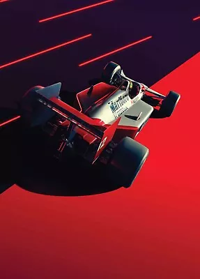 Honda Marlboro F1 Ferrari Racing Formula One Vintage Art Print Poster 22 X 17in • $64.95