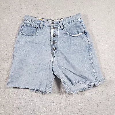 Vtg 90s Z CAVARICCI Light Wash Jean Shorts Women's 31 Denim Y2K Button Fly USA • $19.97