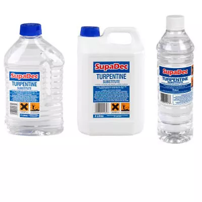 Turpentine Substitute Paint Brush Cleaner Paint Thinner Solvent 750ml 2L 4L • £23.99
