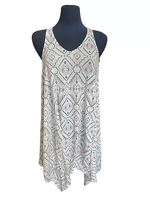 H&M Mama Geometric Pattern Dress Asymmetrical Hem Size Small • $18