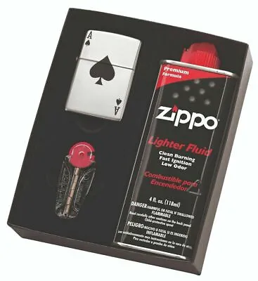 Zippo Lucy Ace Lighter & Fluid & Flints Gift Boxed • $89.80