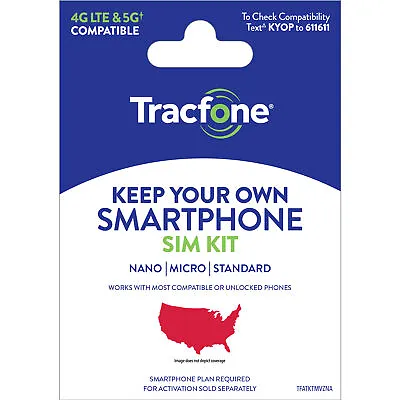 Tracfone Bring Your Own Phone Prepaid SIM Kit | 3-in-1 CDMA Sim Card • $1