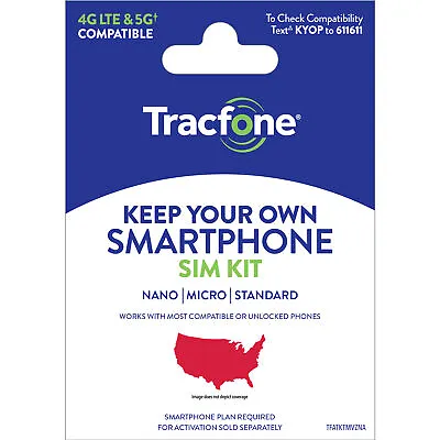 Tracfone Keep Your Own Phone Prepaid SIM Kit | 3-in-1 CDMA Sim Card • $1