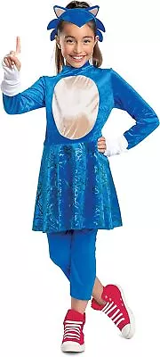Sonic The Hedgehog Movie 2 Girl Blue Fancy Dress Up Halloween Child Costume • $54.95