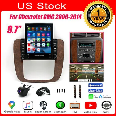 For 2007-2013 Chevrolet Impala Tesla Style Carplay Car Stereo Radio GPS Navi DSP • $196