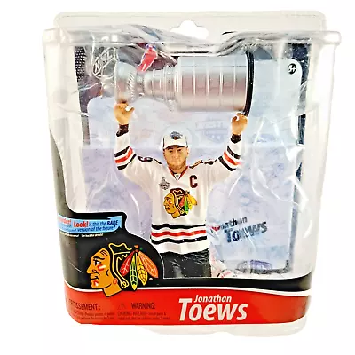 SEALED McFarlane NHL Jonathan Toews Series 28 Chicago Stanley Cup Action Figure • $50.78