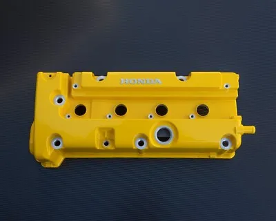 Honda K24 K20 K-SERIES Type R Civic Rsx Valve Cover Powder Coated Spoon Yellow • $175