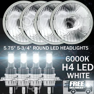 4pcs DOT 5.75 5-3/4 Round LED Headlights Hi-Lo Beam For Chevy El Camino Corvette • $119.99