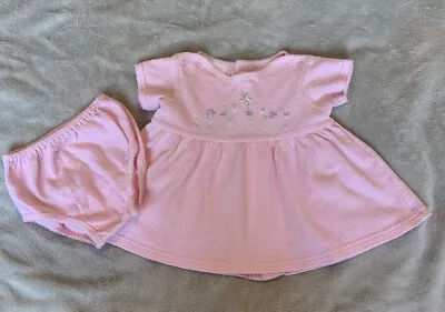 £8.95 • Buy Beautiful Vintage Baby Girl Pink Floral Summer Dress 6 - 9 Months From Ladybird