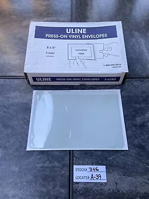 Uline Press-On Vinyl Envelopes 8”x 5” Display 50 Envelopes S-6383 FREE S&H. • $25.99