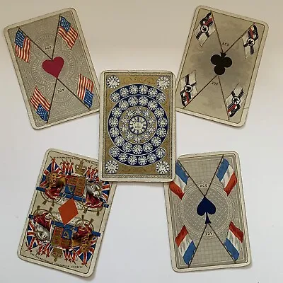 £20 • Buy Rare Vintage Playing Cards - No Indices - World Clock Theme Backs