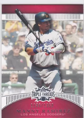 2010 Topps Triple Threads #73 Manny Ramirez /1350 Dodgers Free Shipping! • $3.99