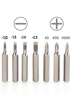 Micro Screwdriver Bits Set Philips Slotted Flathead PH0 00000electronics Repai • $7.99