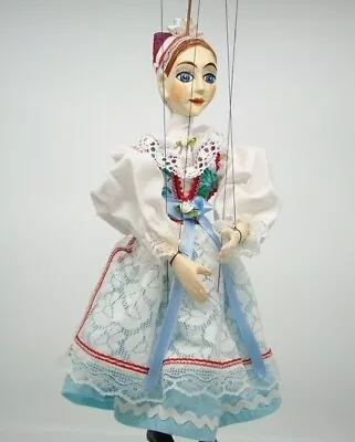 Marionette Girl In National Costume - Handmade Original Puppet • £142.80